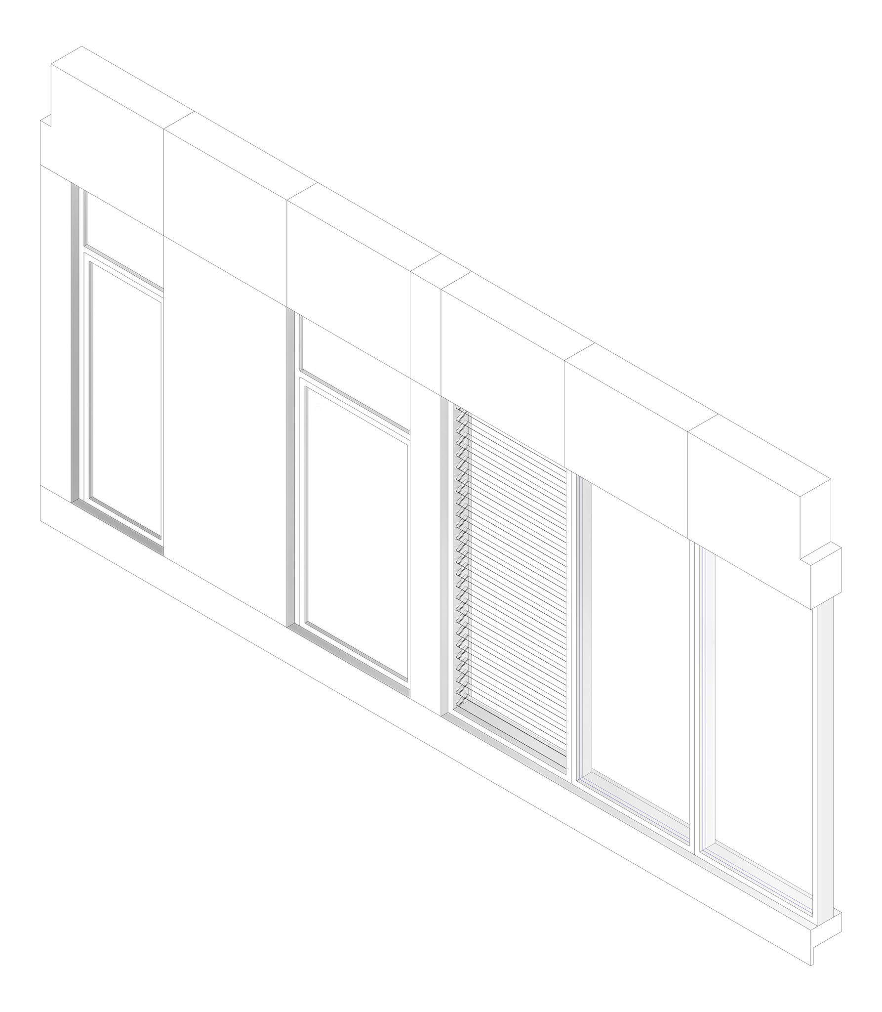 3D Documentation Image of FACADE Assembly Services Type6A 3900x7500mm