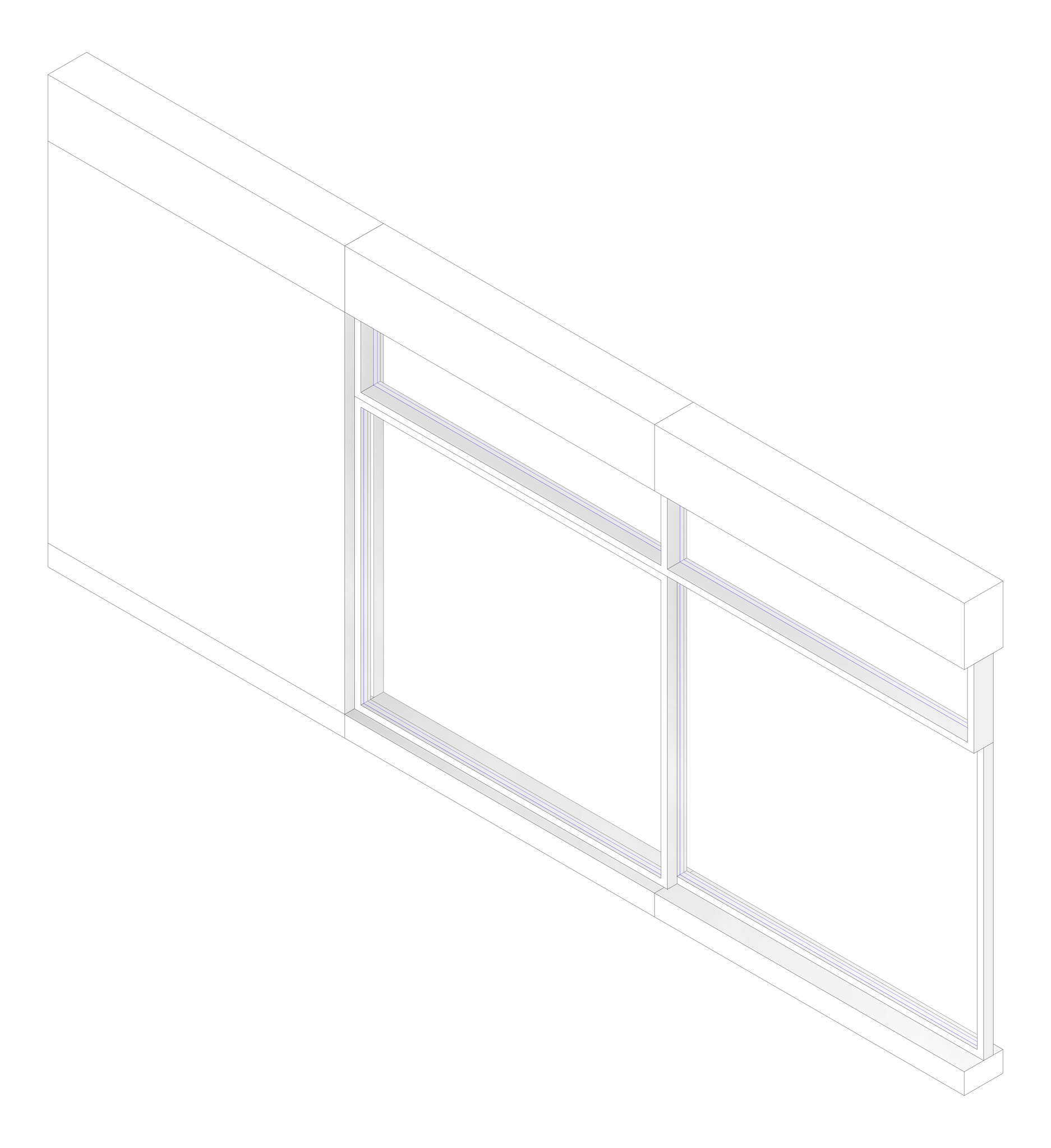 3D Documentation Image of WALL Assembly Partition TypeA1 3146x7100mm