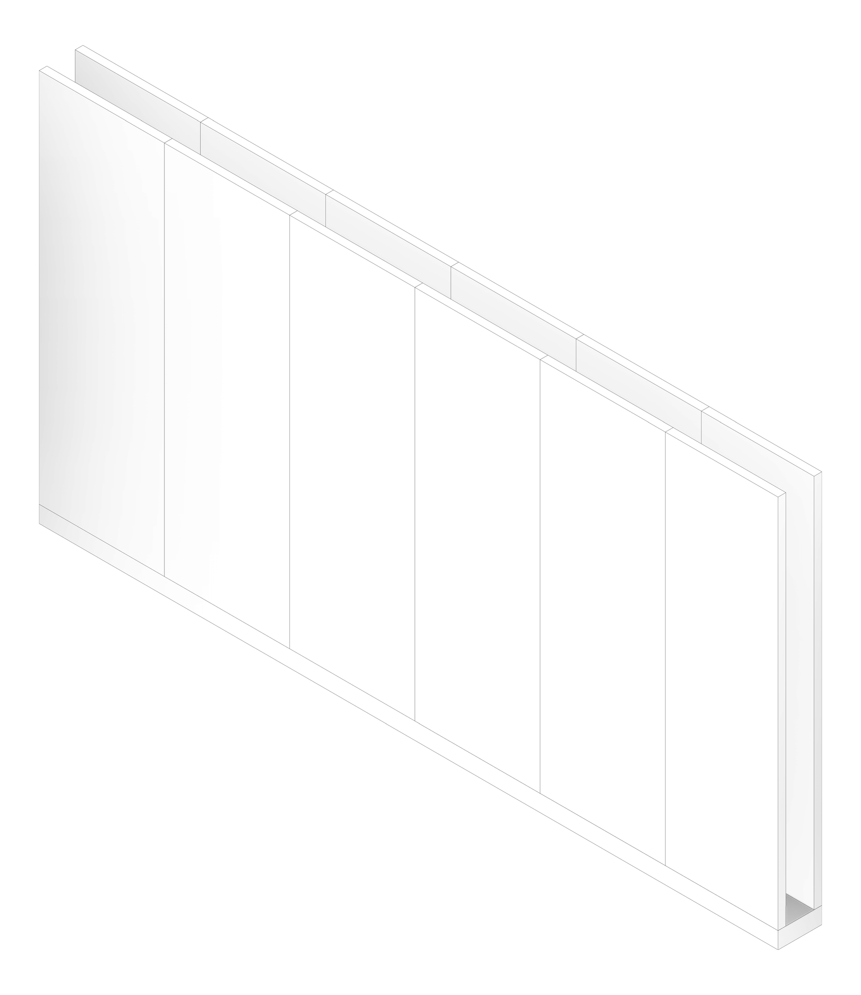 3D Documentation Image of WALL Assembly Partition TypeA6 3760x7080mm