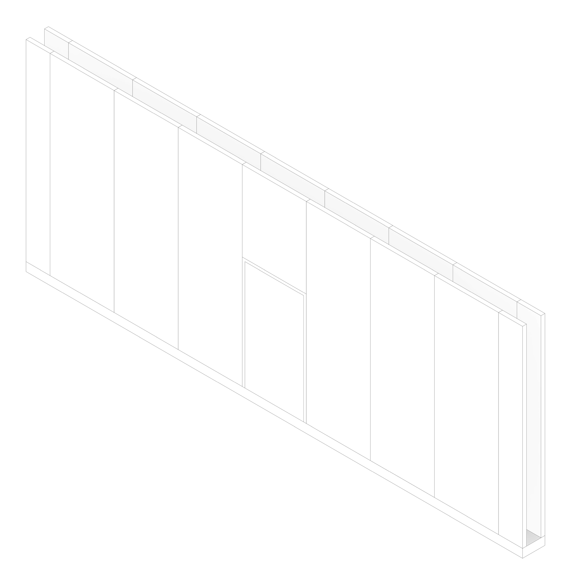3D Documentation Image of WALL Assembly Partition TypeB11 3760x9300mm