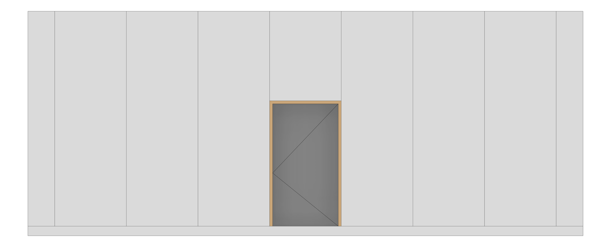 Front Image of WALL Assembly Partition TypeB11 3760x9300mm