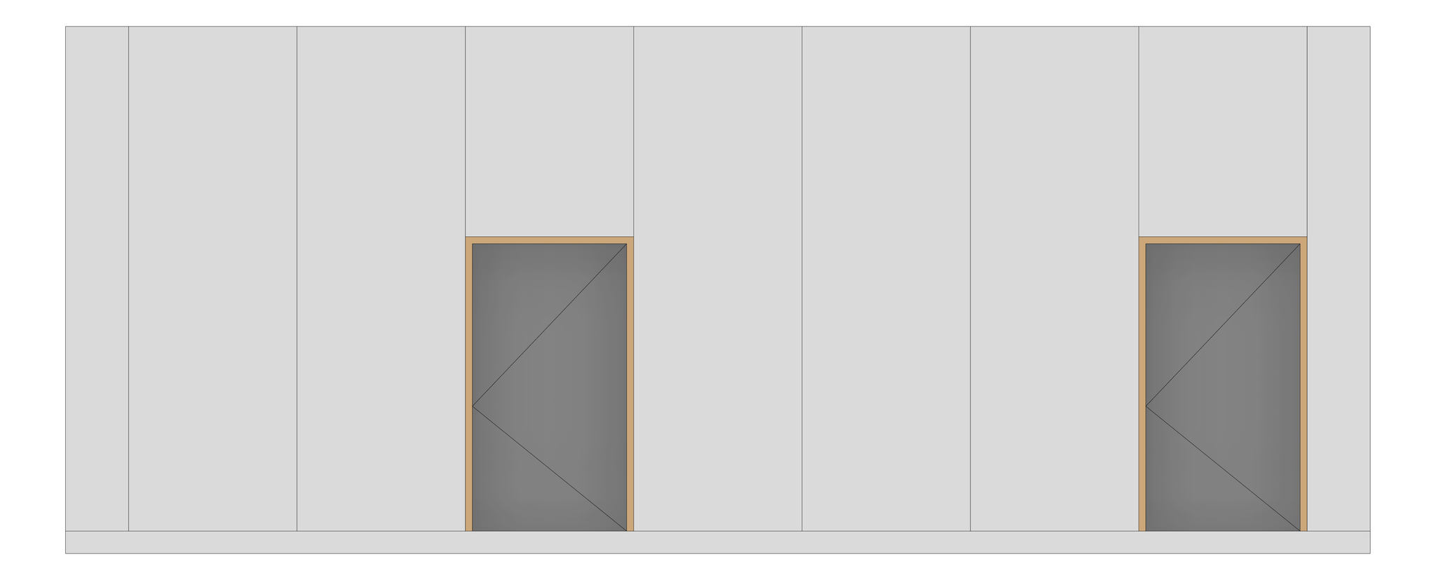 Front Image of WALL Assembly Partition TypeB12 3760x9300mm