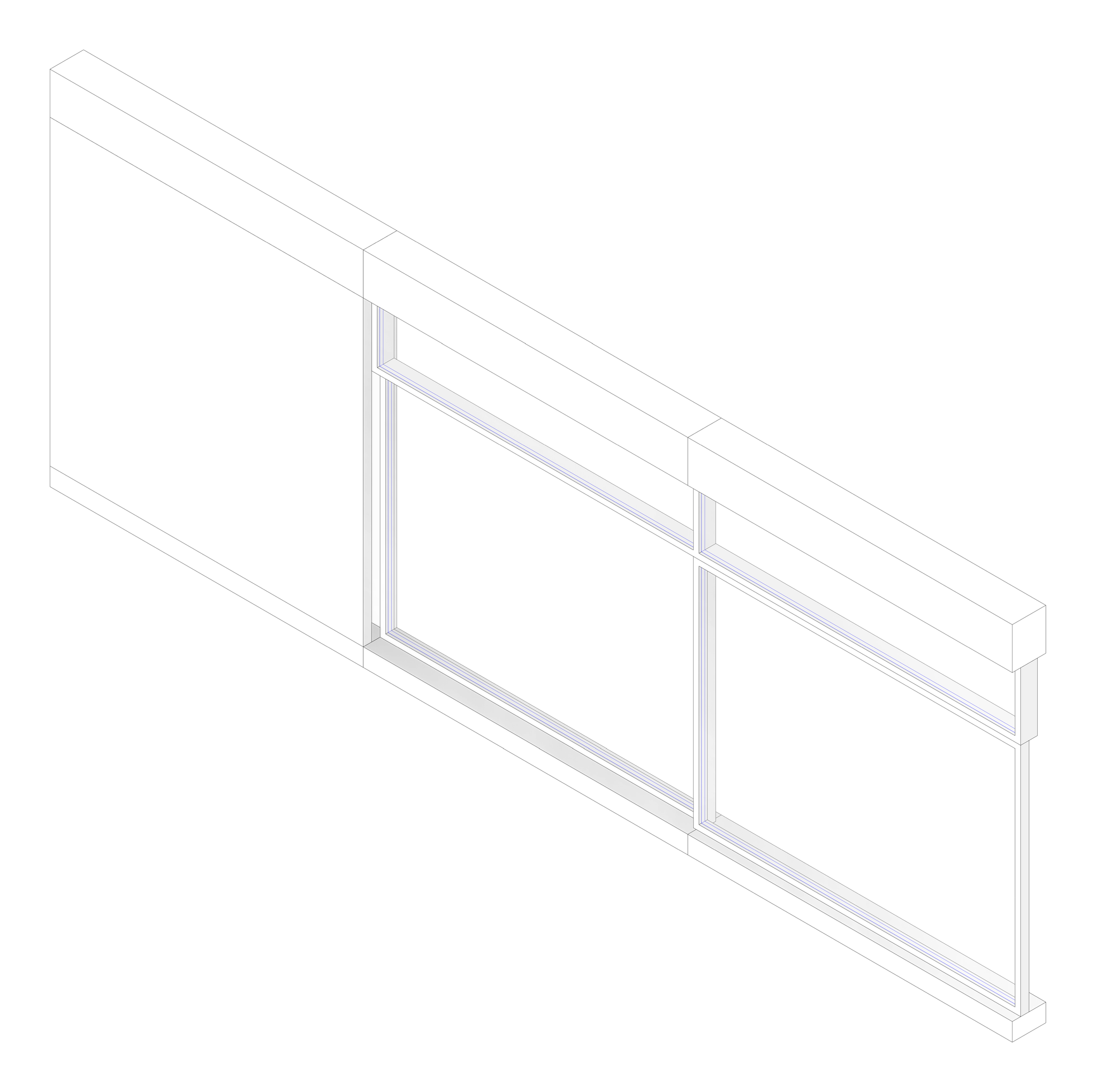 3D Documentation Image of WALL Assembly Partition TypeB1 3072x8600mm