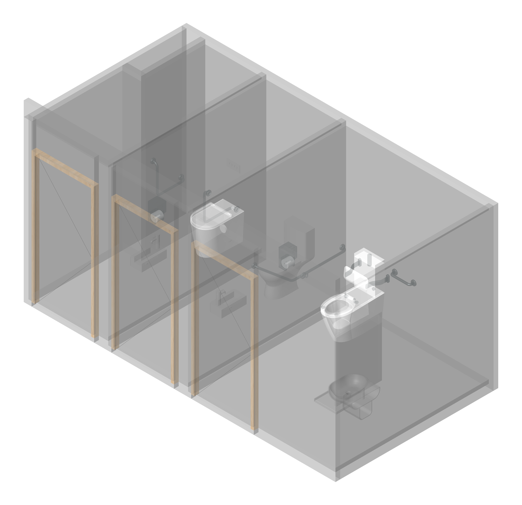 AMENITIES Assembly Internal Type1 3Cubicle