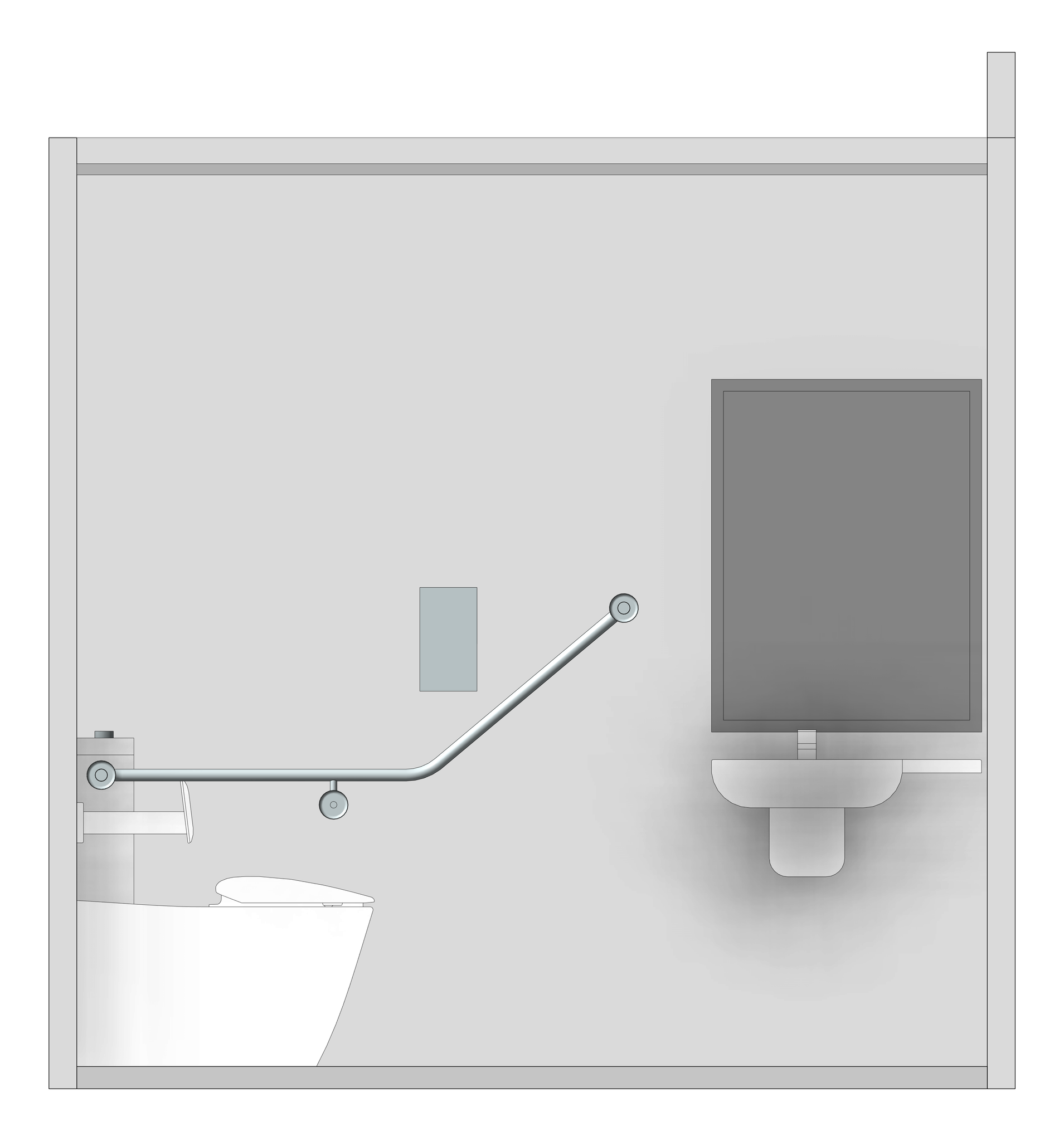 Front Image of AMENITIES Assembly Internal Type2 2Cubicle