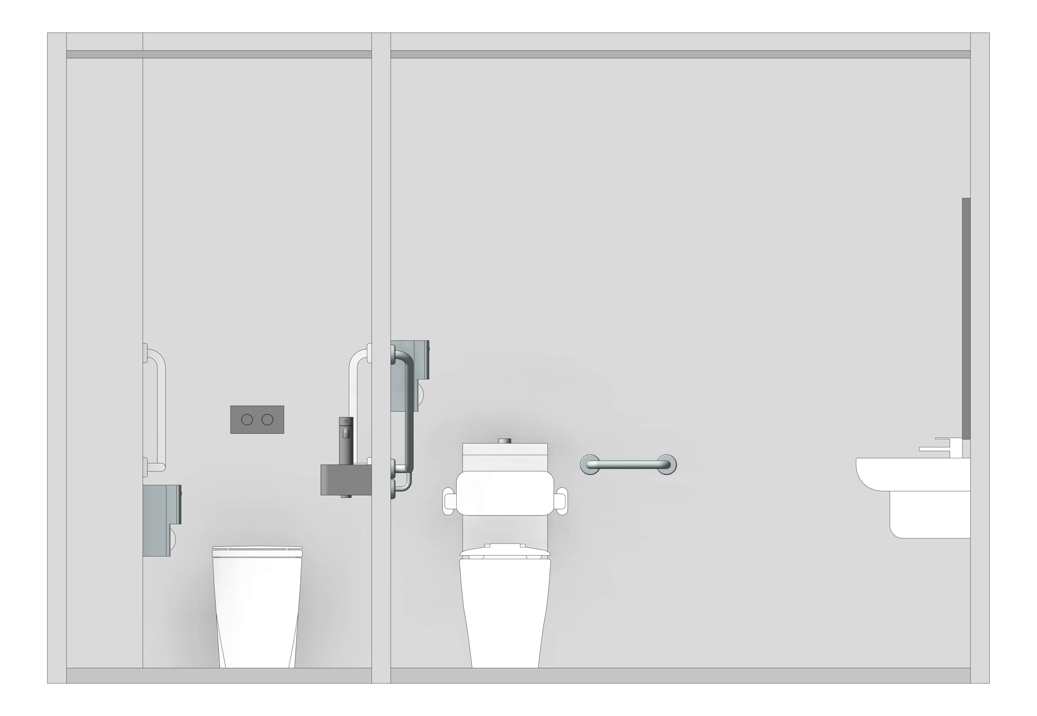 Left Image of AMENITIES Assembly Internal Type2 2Cubicle