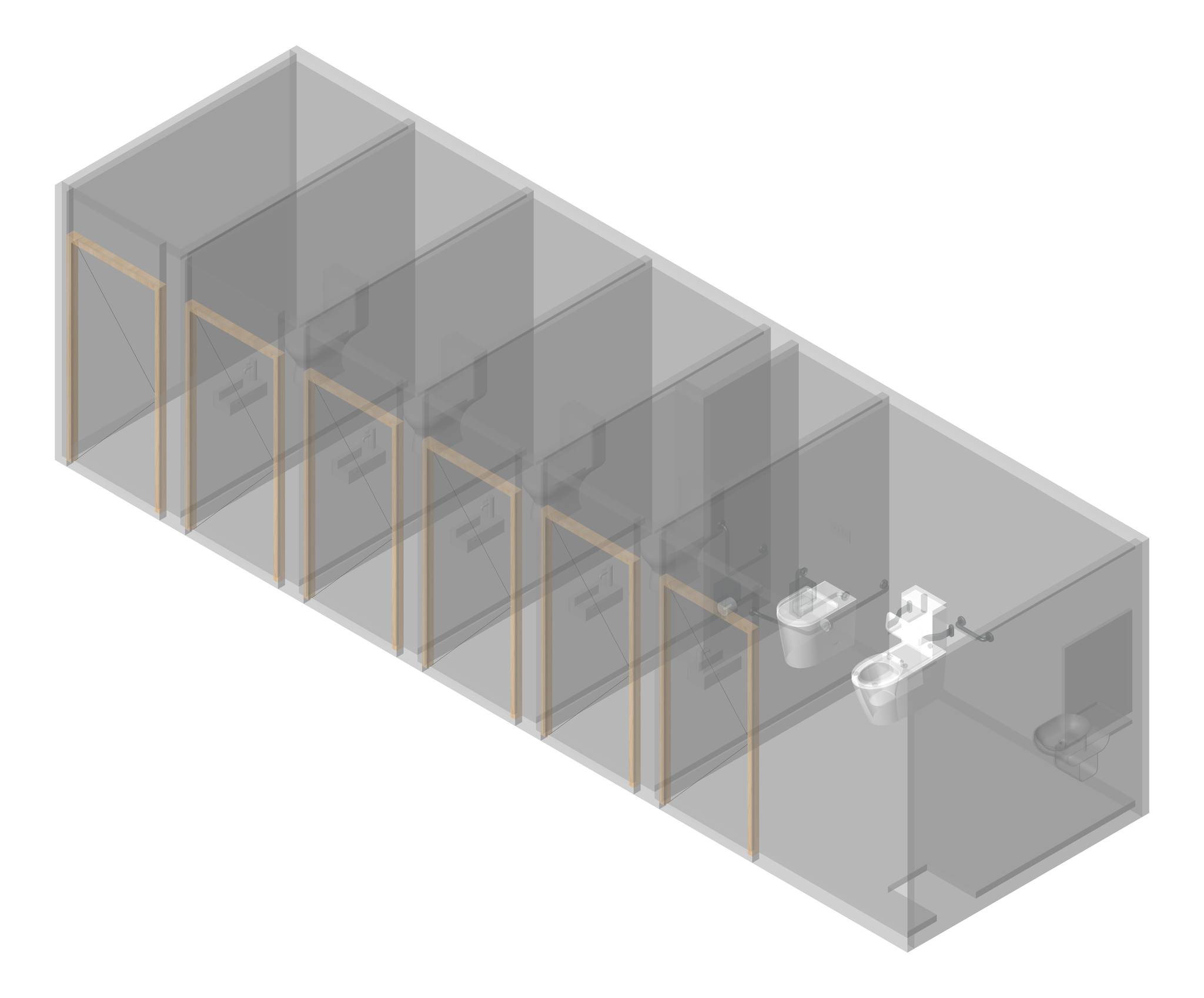 AMENITIES Assembly Internal Type6 6Cubicle