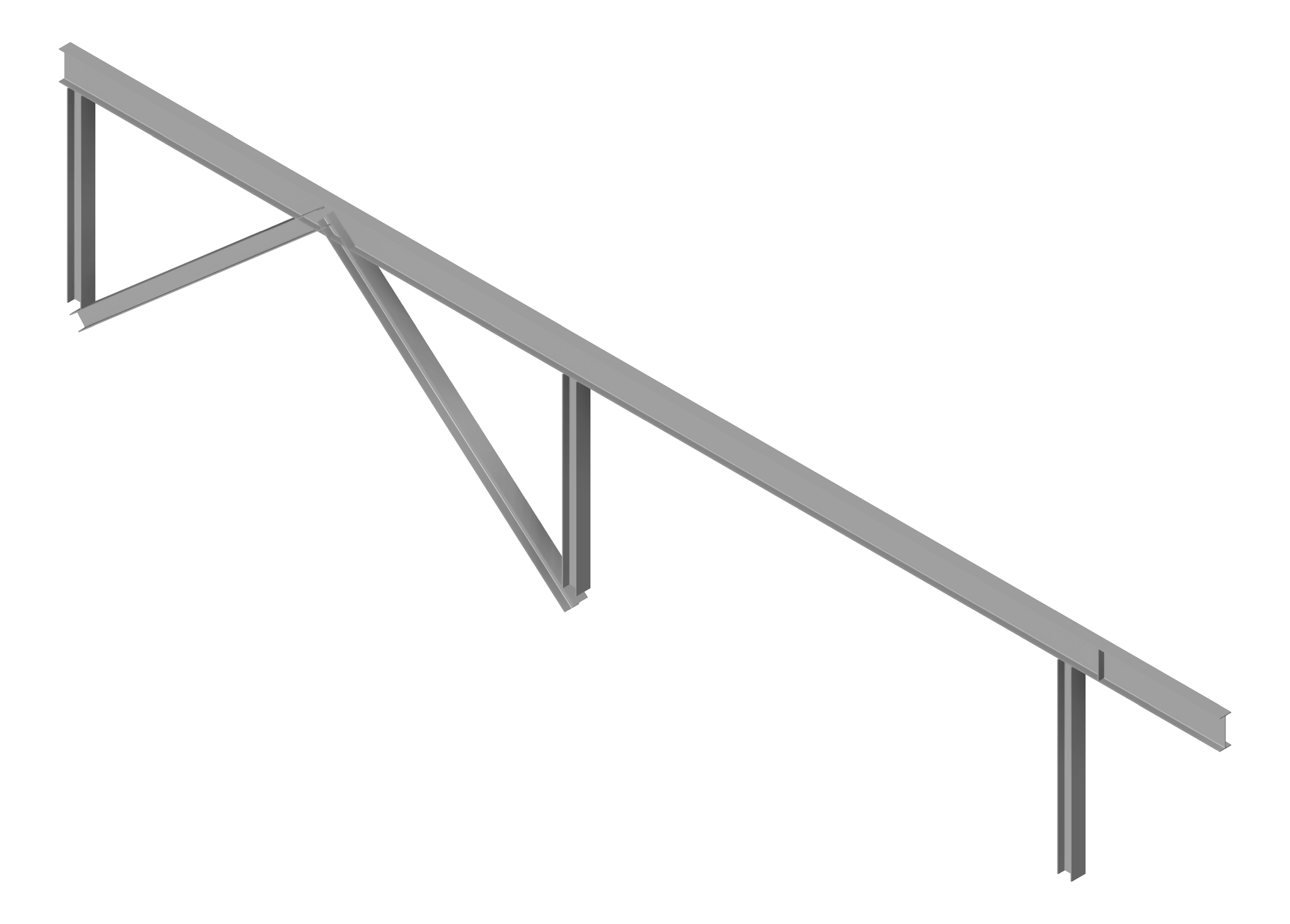 BRACE Structural Steel 250UC-89-5 9000x250mm Chevron Type1
