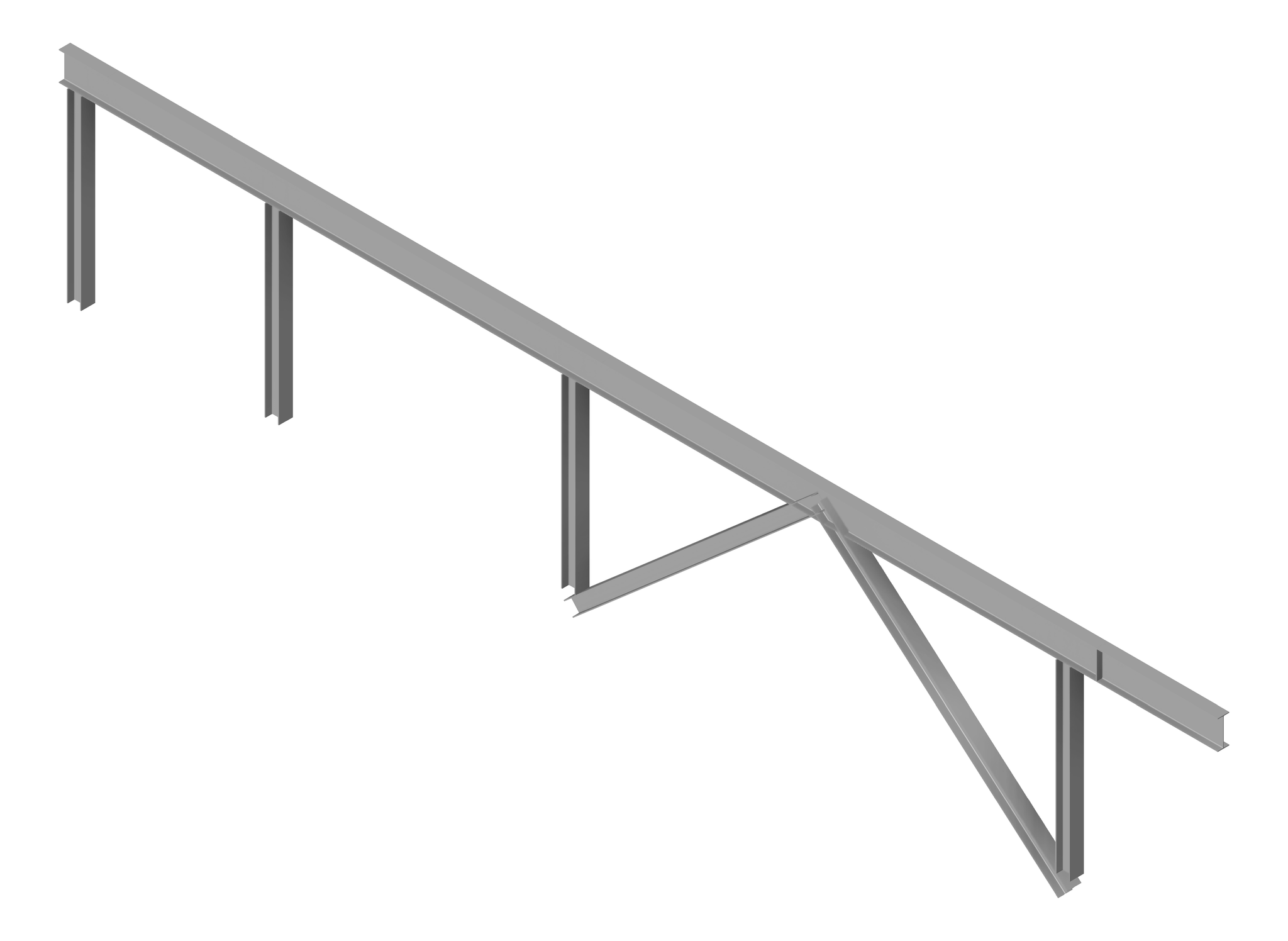 BRACE Structural Steel 250UC-89-5 9000x250mm Chevron Type2