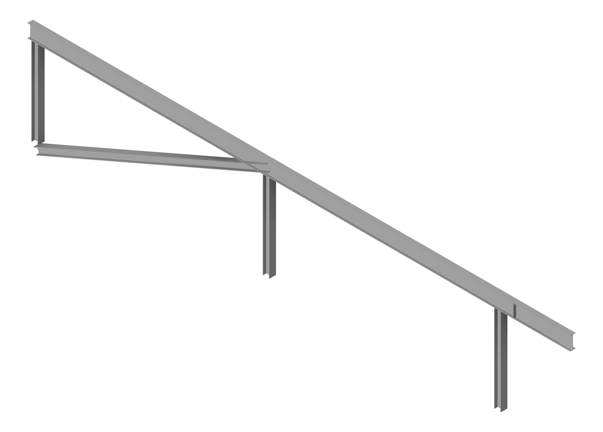 BRACE Structural Steel 250UC-89-5 9000x250mm-Diagonal-Type2