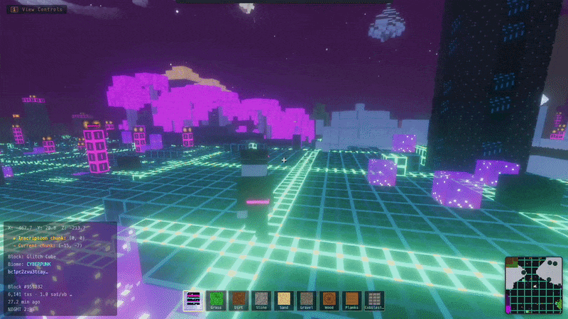Player wearing a BlockForge Identity skin in-game