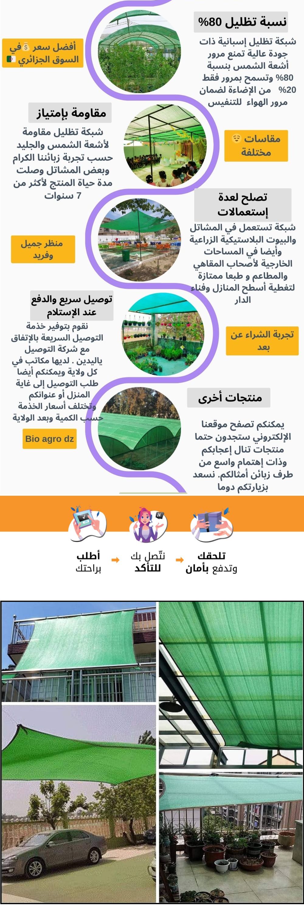 شبكة الظل الإسبانيFilet d'ombrage  🇪🇸 %80   image 18