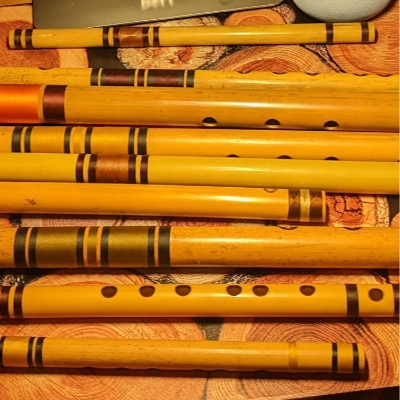 Single cover for Bansuri Voyage by Akshat Mehrotra - Instrumental world music on bansuri