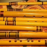 Cover art for Bansuri Medley by Akshat Mehrotra, an Indian bamboo flute artist