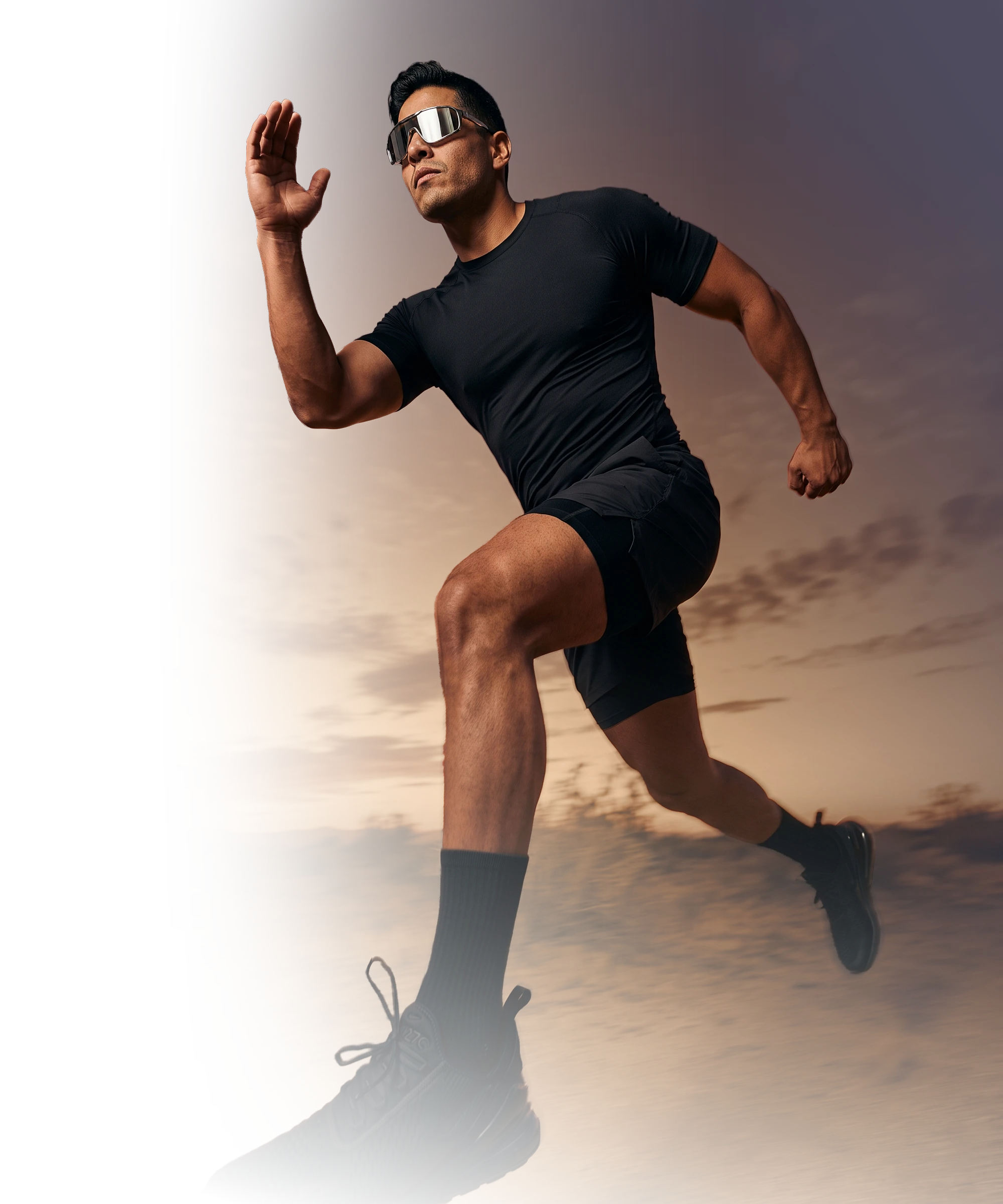 Athlete running