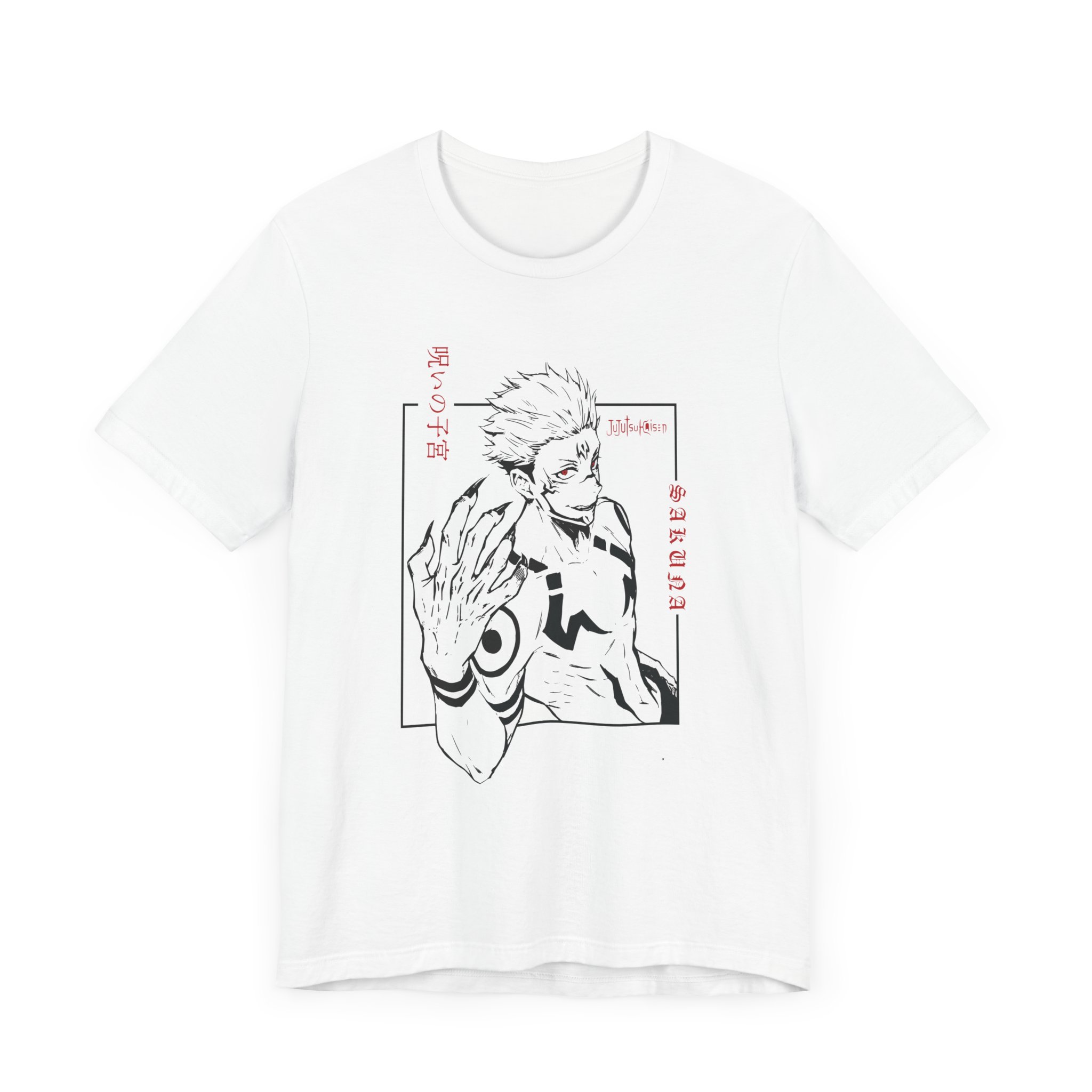 Sukuna Jujutsu Kaisen Black and White