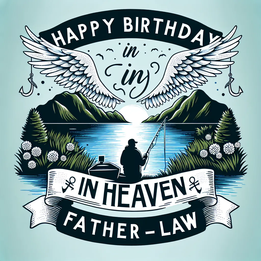 Happy 39th Birthday In Heaven Father-In-Law with Fisherman Handcrafted DIY Style