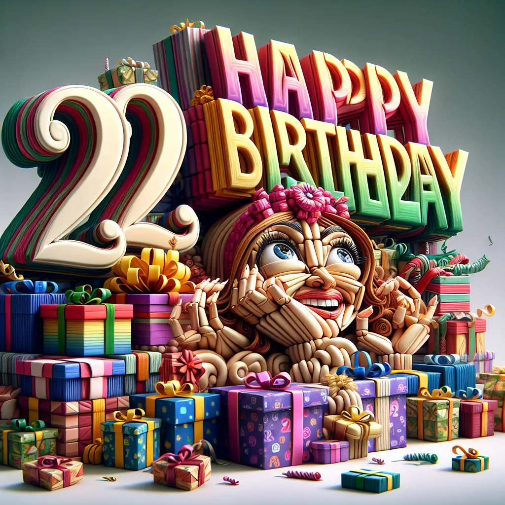 Happy 20th Birthday Isabella with Gift Humorous Funny Style