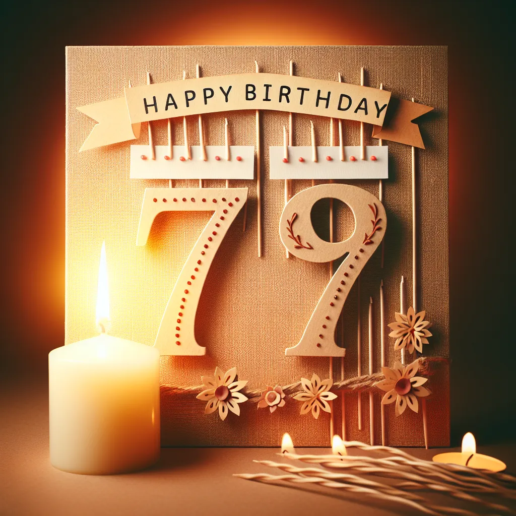 Happy 77th Birthday Isabella with Candle Handcrafted DIY Style