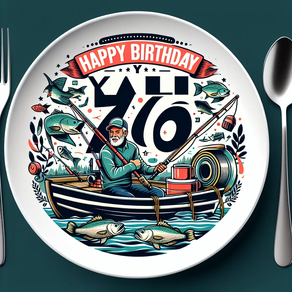 Happy 76th Birthday Kyle with Fisherman Humorous Funny Style