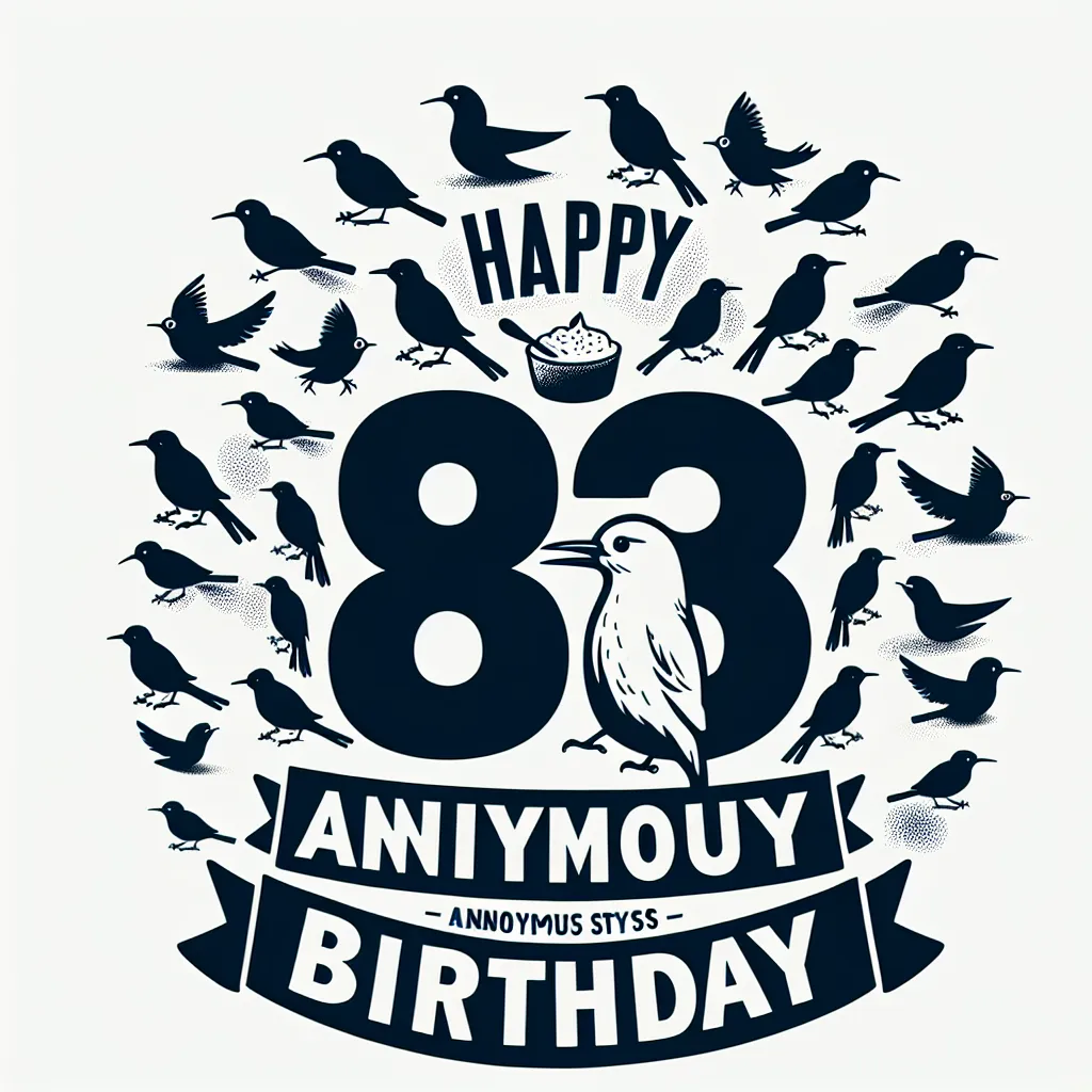 Happy 83rd Birthday Paul with Birds Humorous Funny Style