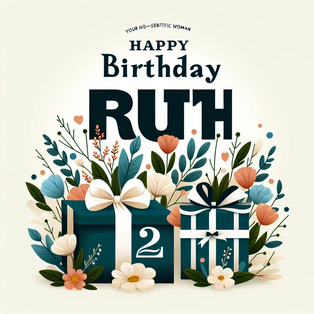 Happy 21st Birthday Ruth with Gift Nature Floral Style