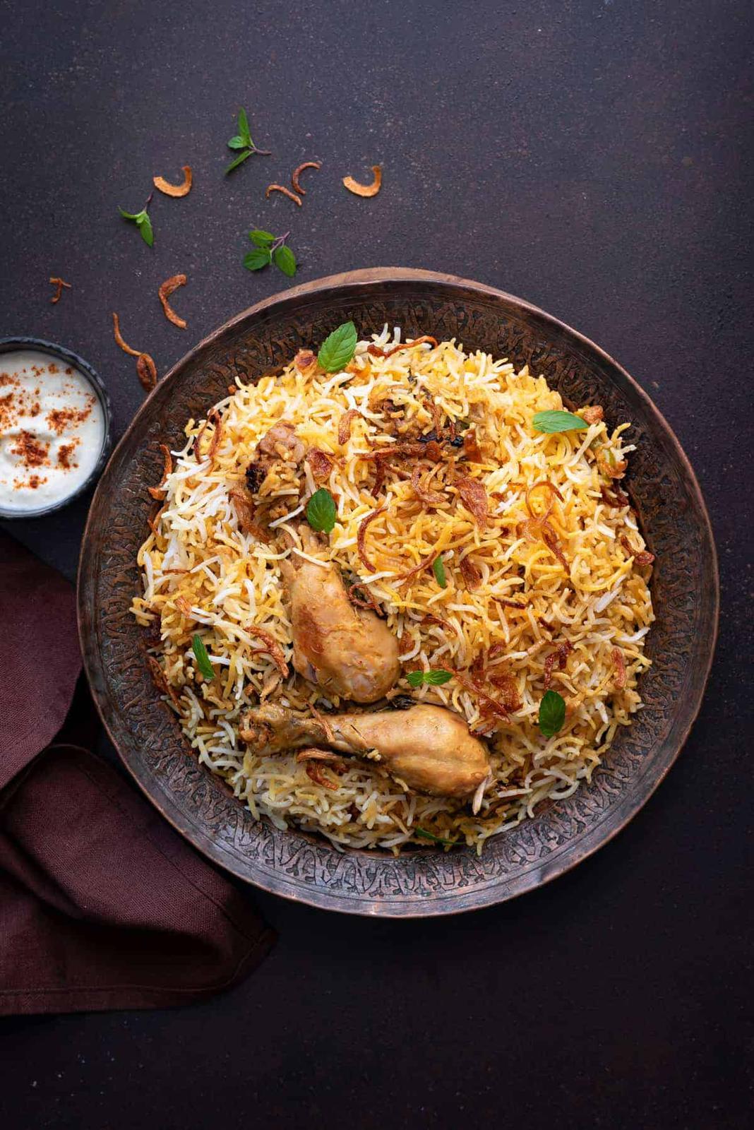 Hyderabadi Chicken Dum Biryani