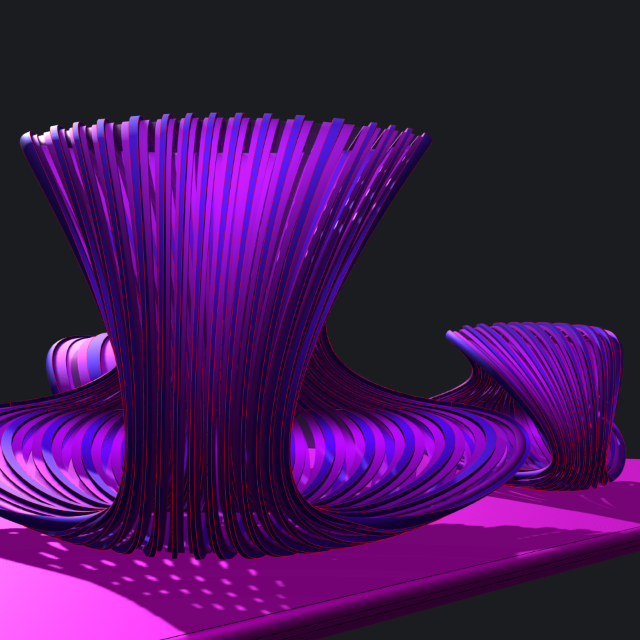 Alien Nebula Cruiser GLTF Asset picture