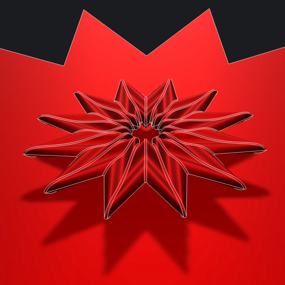 Christmas Star 3D Printable Toy Decoration Model picture