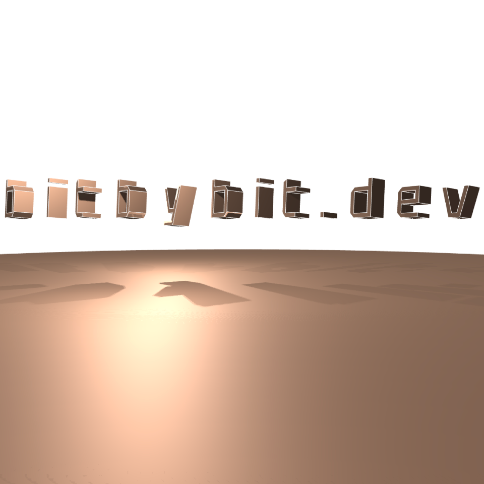 Spinning 3D Text picture