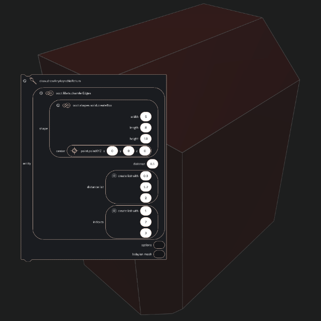 Chamfer specific edges picture