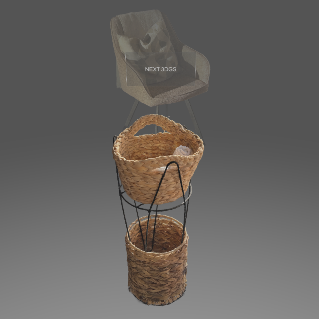 Carousel 3DGS of chair and buckets picture Carousel 3DGS of chair and buckets picture