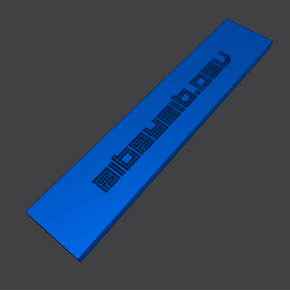 Custom URL 3D Text picture