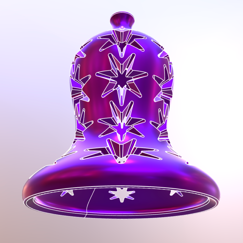 Christmas Bell 3D Printable Toy Model picture