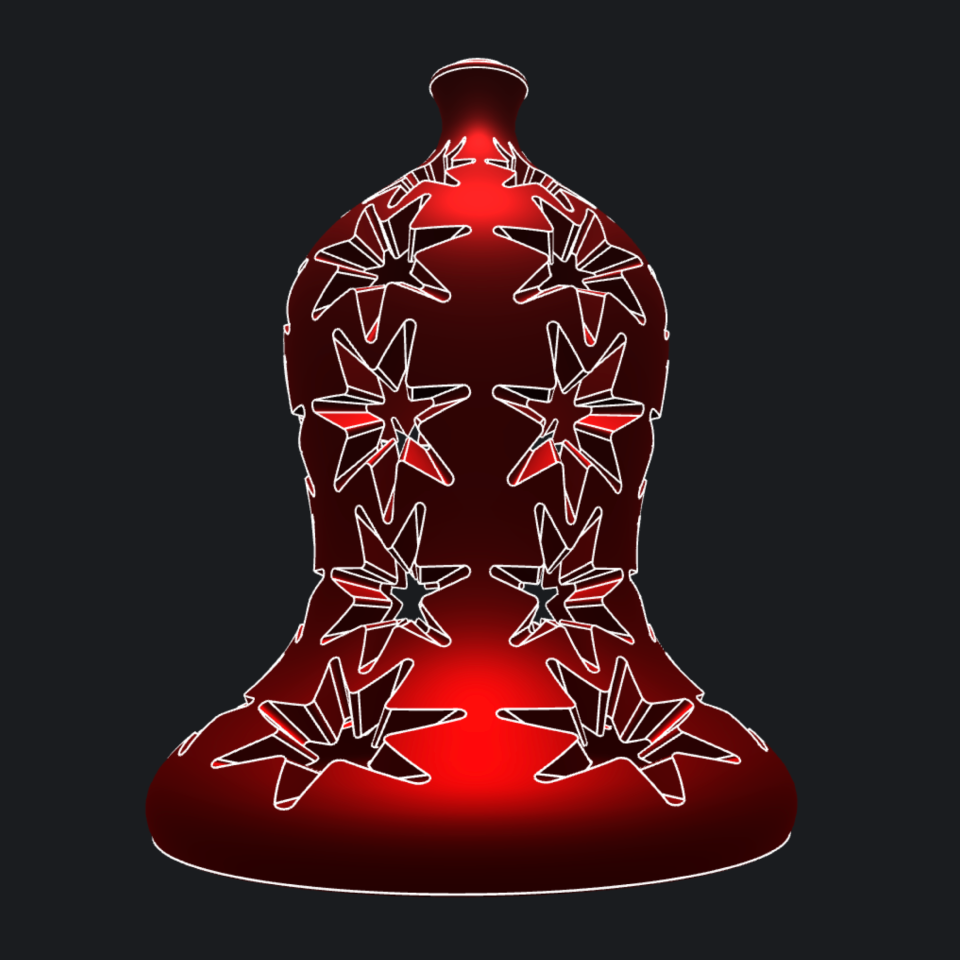 STEP file import of the computed 3D Bell model script details