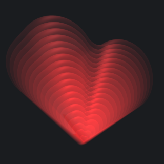 Visually programmed heart picture