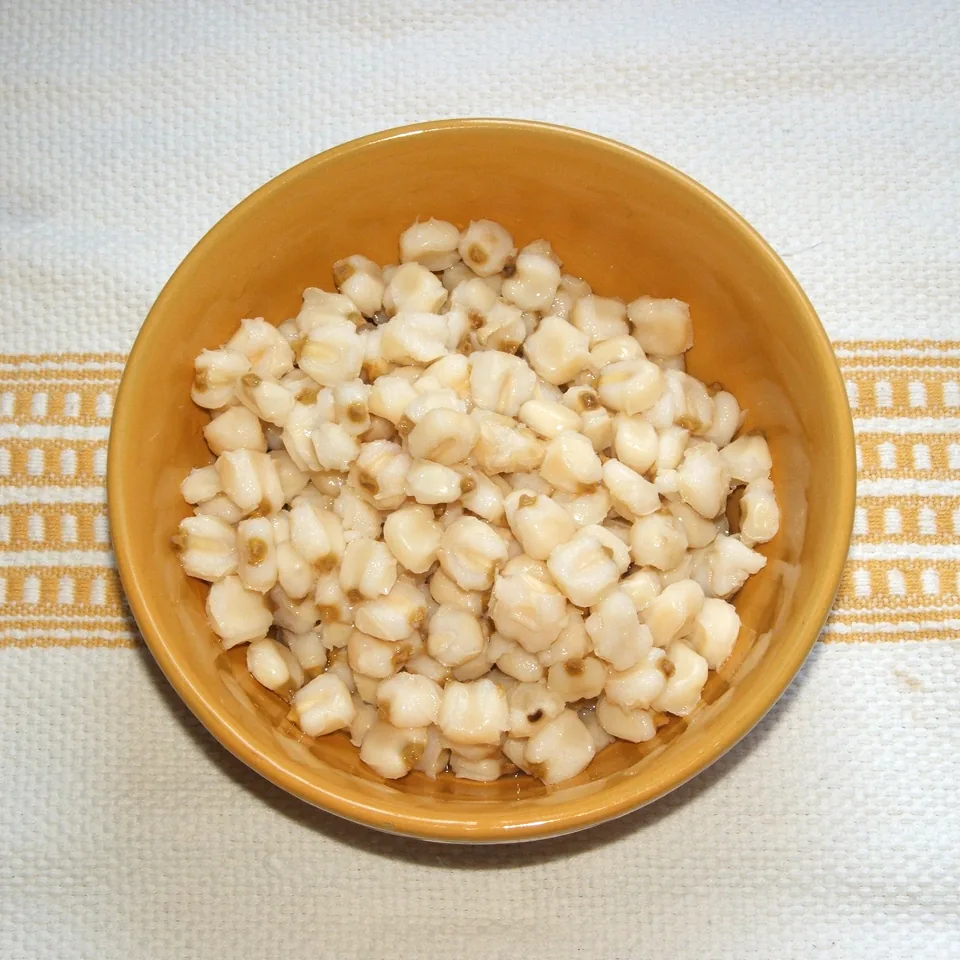 Maíz pozolero (hominy) — fotografía de referencia