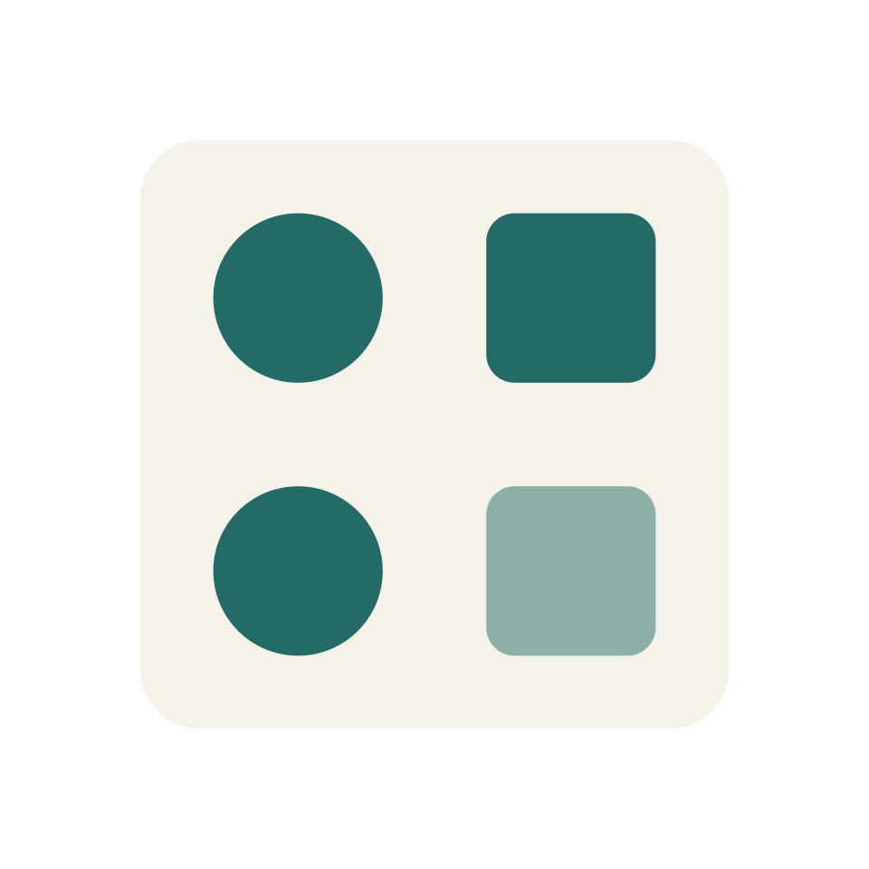 Conceptual collection of components — conceptual illustration