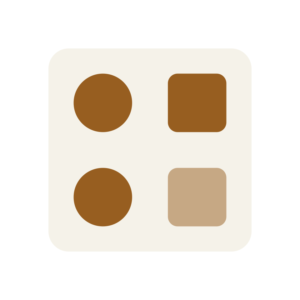 Conceptual collection of components — conceptual illustration