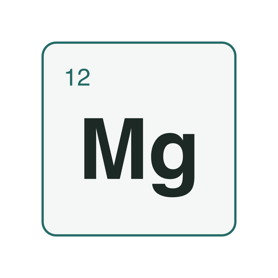 Mg — element symbol — element graphic