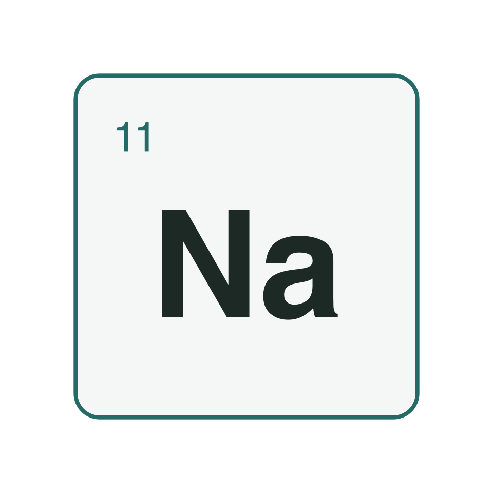 Na — element symbol — element graphic