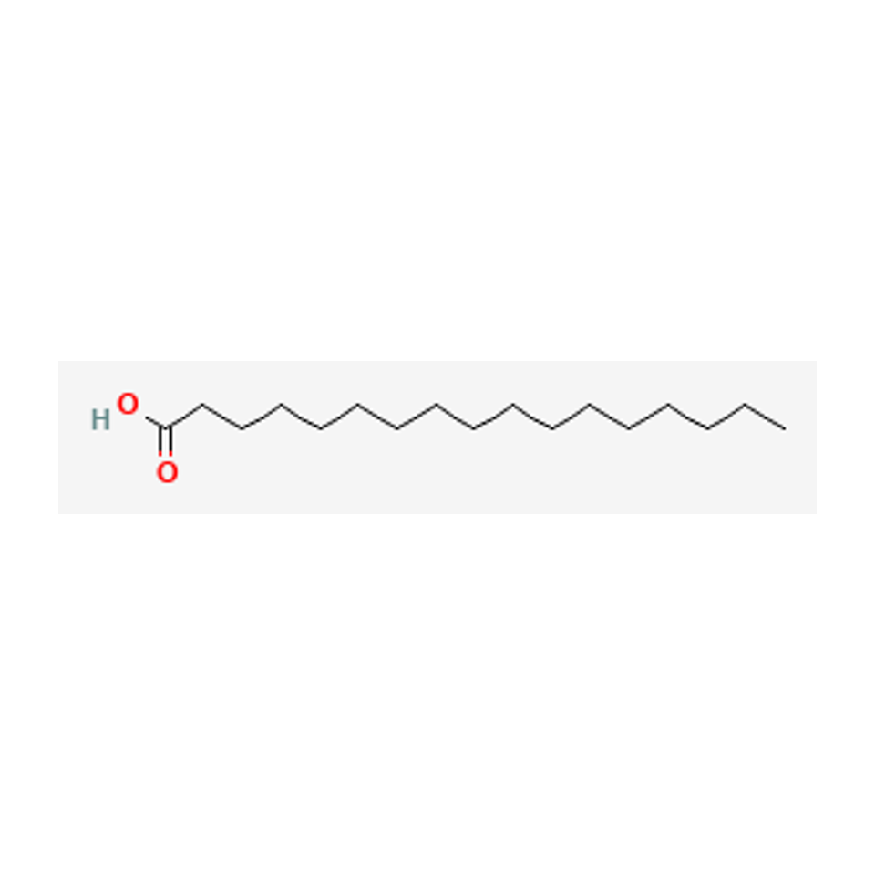 Ácido heptadecanoico — diagrama químico 2D