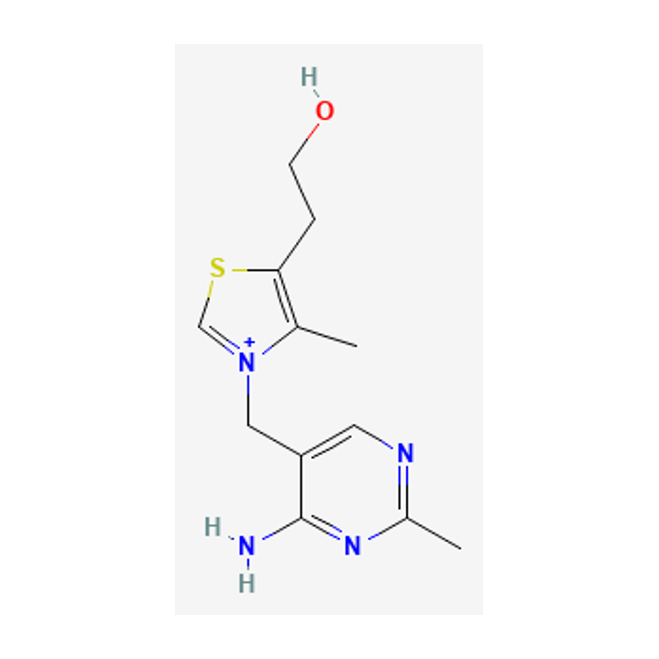 Thiamine cation — 2D chemical diagram