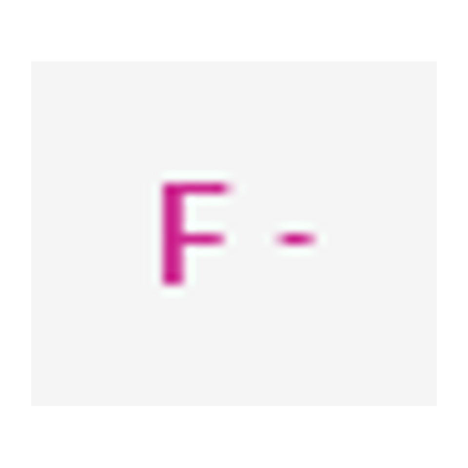 Ion fluoruro — diagrama del ion
