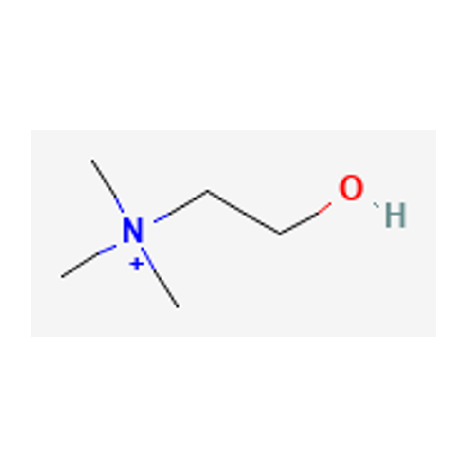 Choline cation — 2D chemical diagram