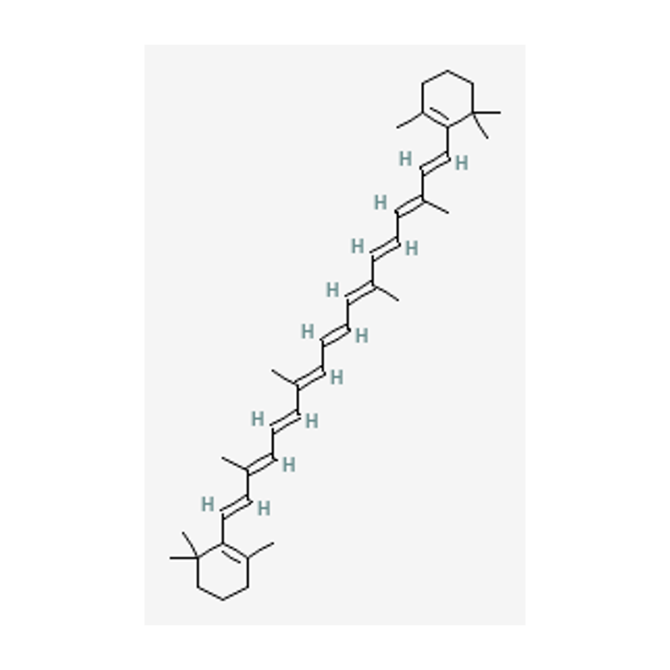 Todo-trans-betacaroteno — diagrama químico 2D