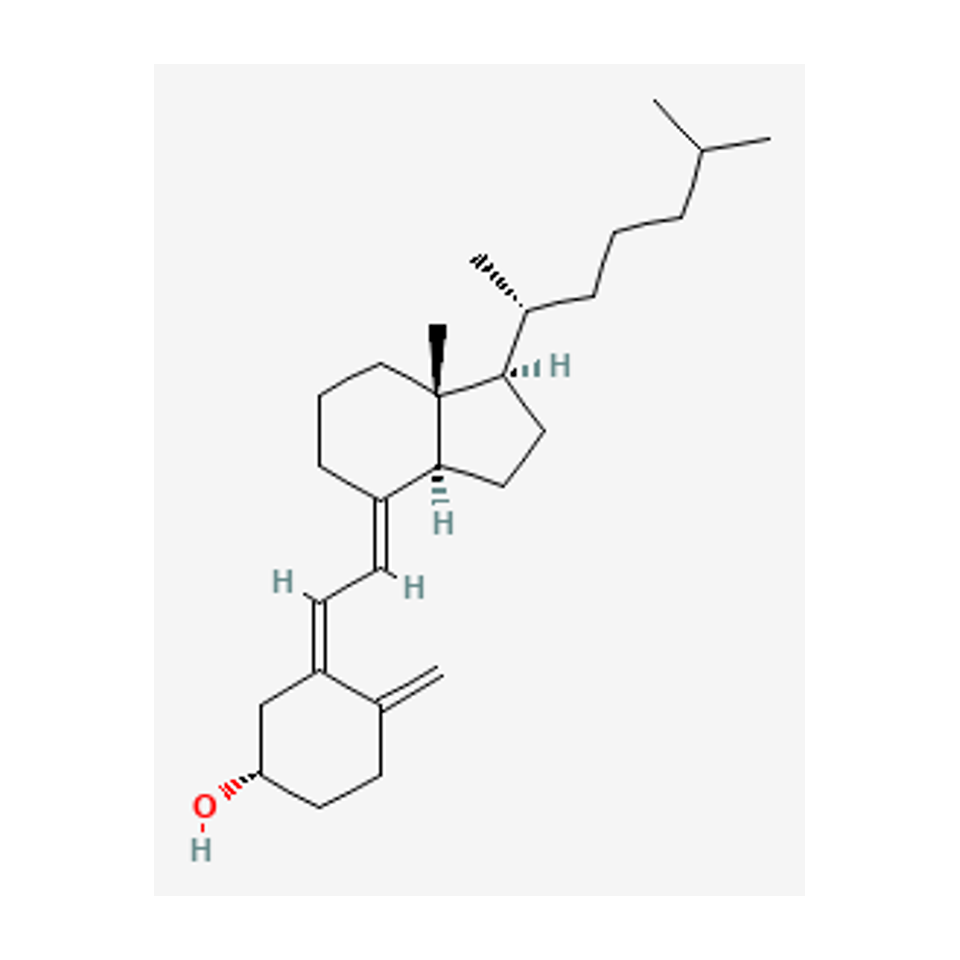Colecalciferol — diagrama químico 2D