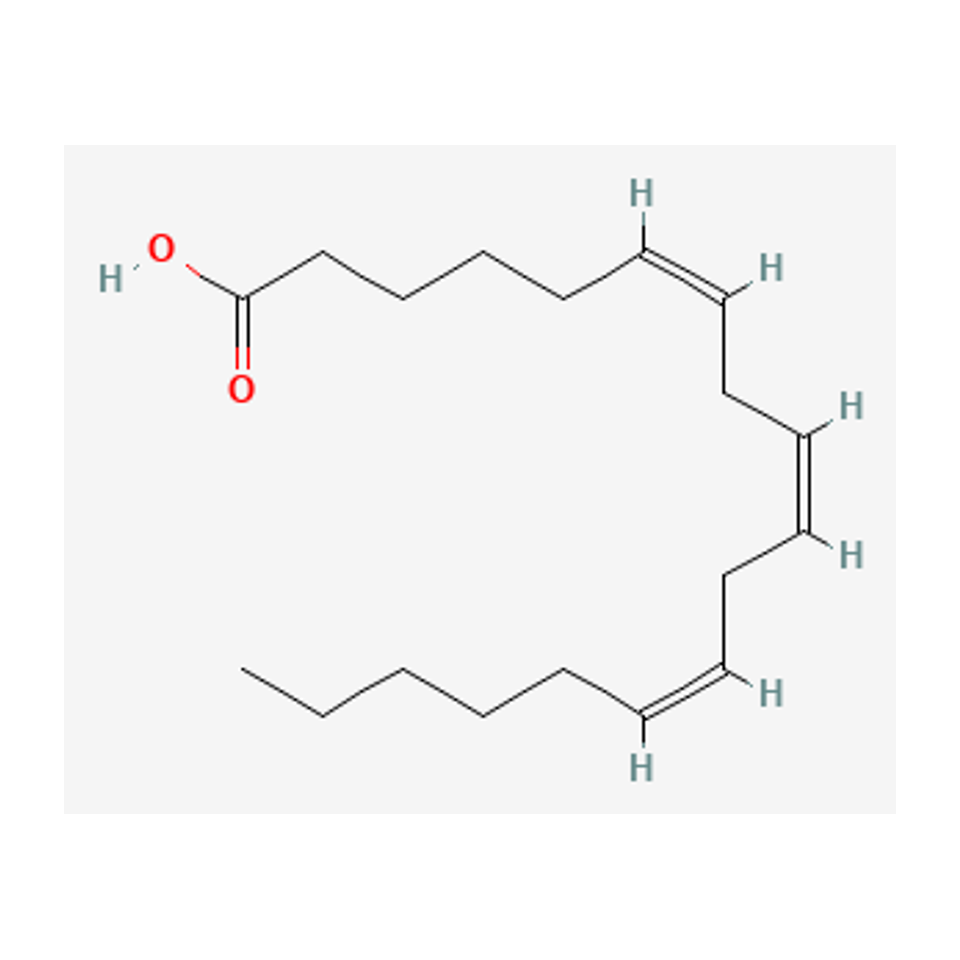 Ácido γ-linolénico (GLA) — diagrama químico 2D