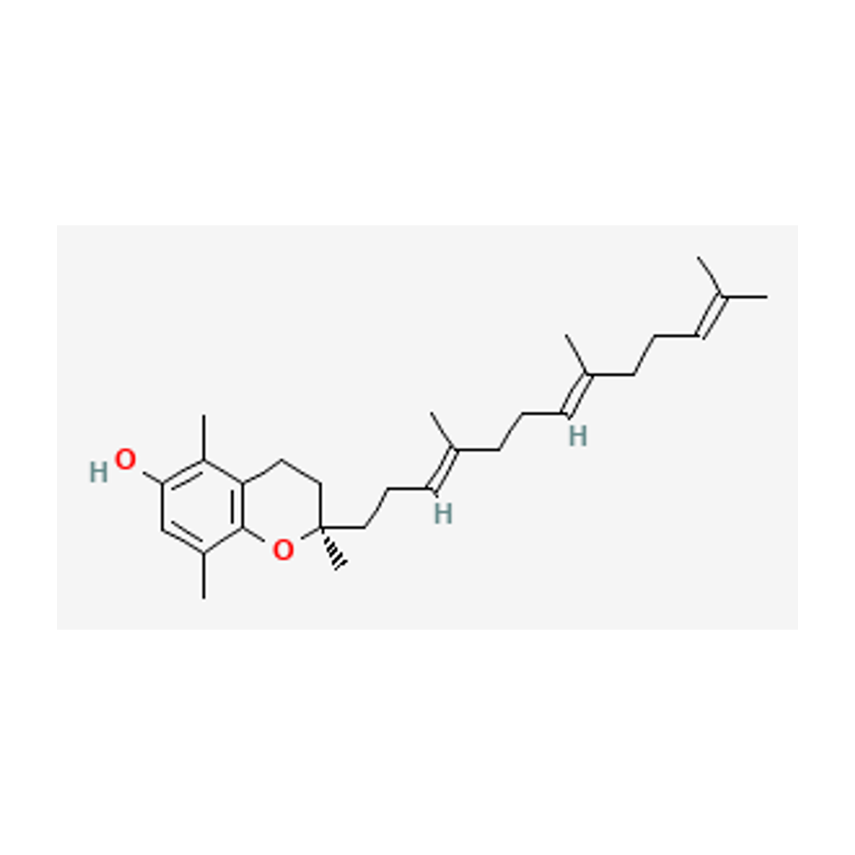 β-tocotrienol — diagrama químico 2D