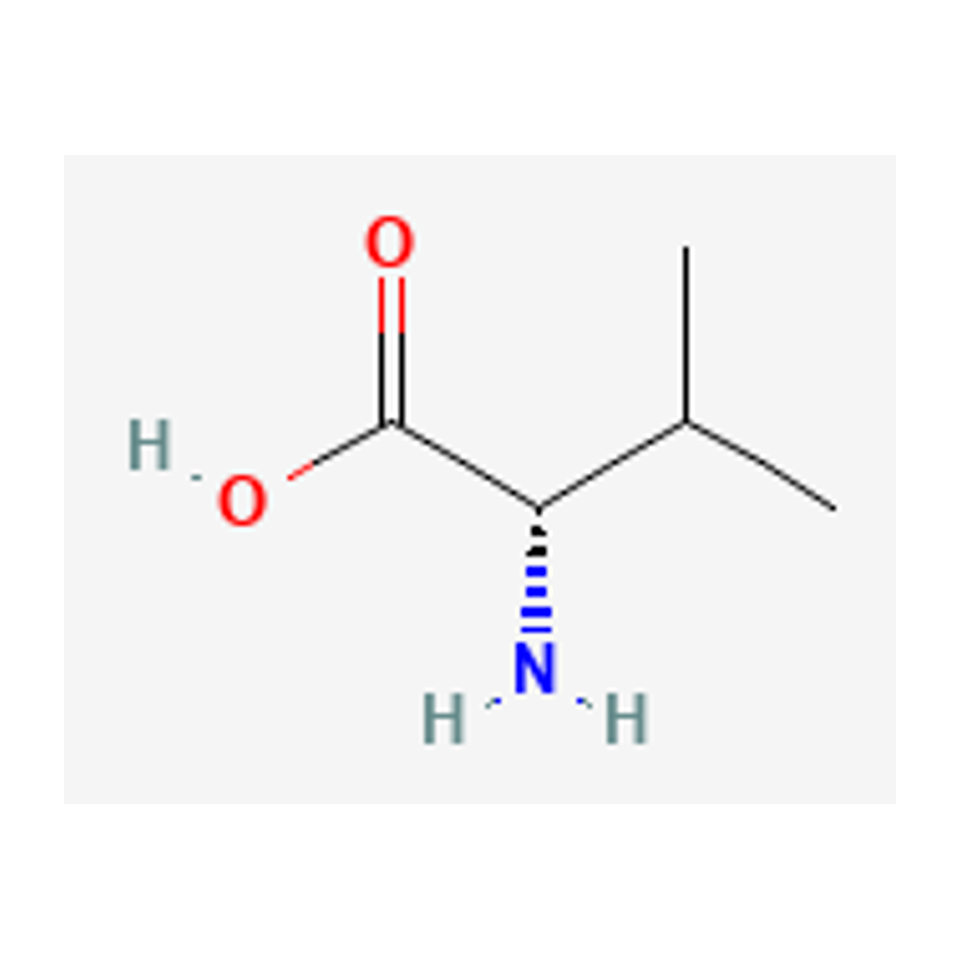 L-valine — 2D chemical diagram